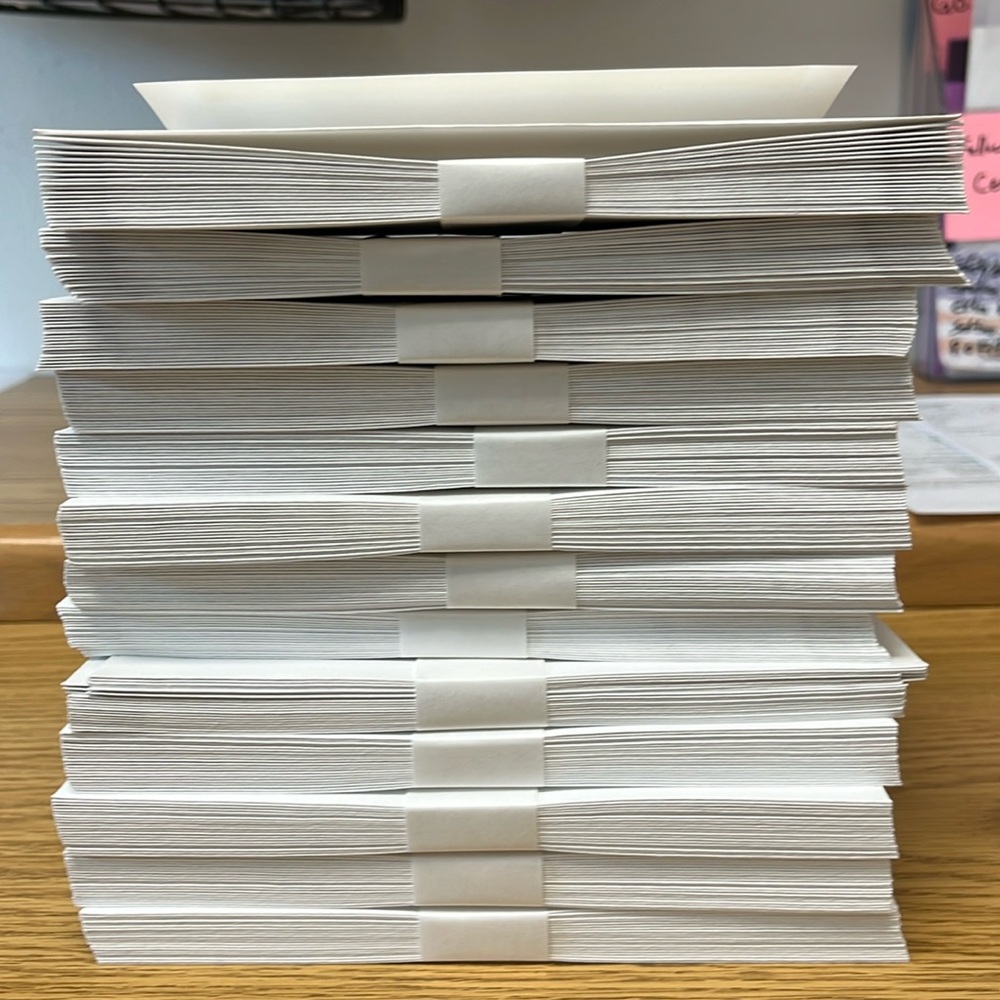 100 5"x7" Card/picture Envelopes